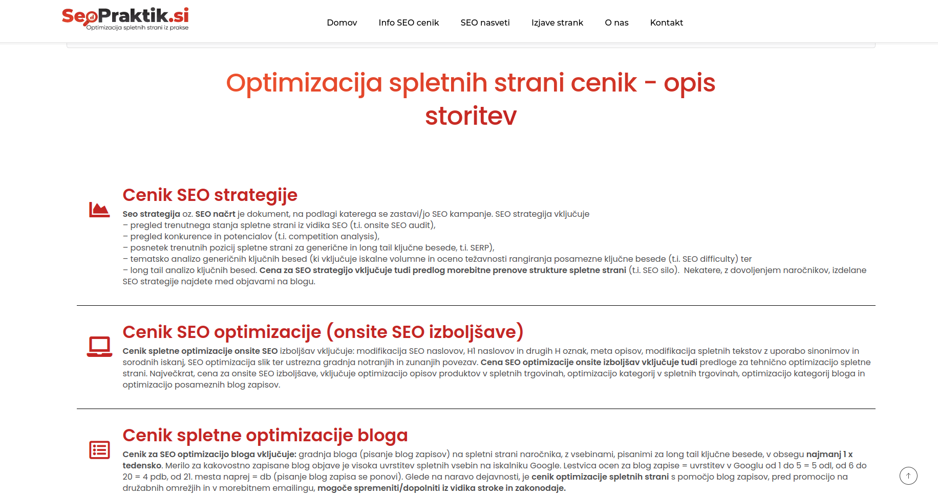 zasnova bloga
